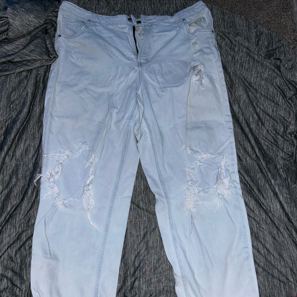 Wild Fable Blue Boyfriend Jeans Distressed Casual